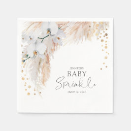 Guardanapo De Papel Pampas Grass White Floral Baby Sprinkle