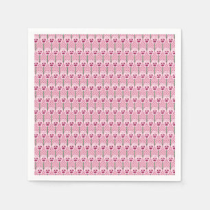 Guardanapo De Papel Pancas cor-de-rosa - padrão de papel de parede re