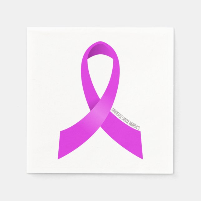 Guardanapo De Papel Pancreatic Cancer Awareness Ribbon (Frente)