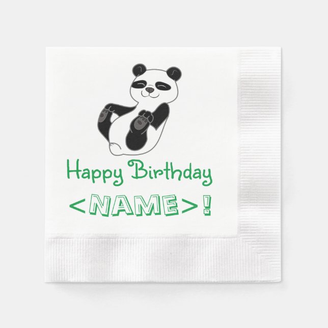 Guardanapo De Papel Panda Bear Napkin (Frente)