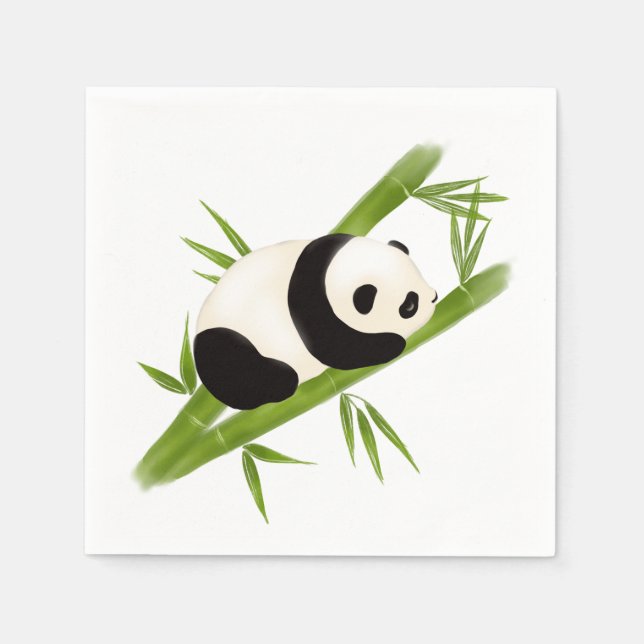 Guardanapo De Papel Panda Bear Paper Napkin (Frente)