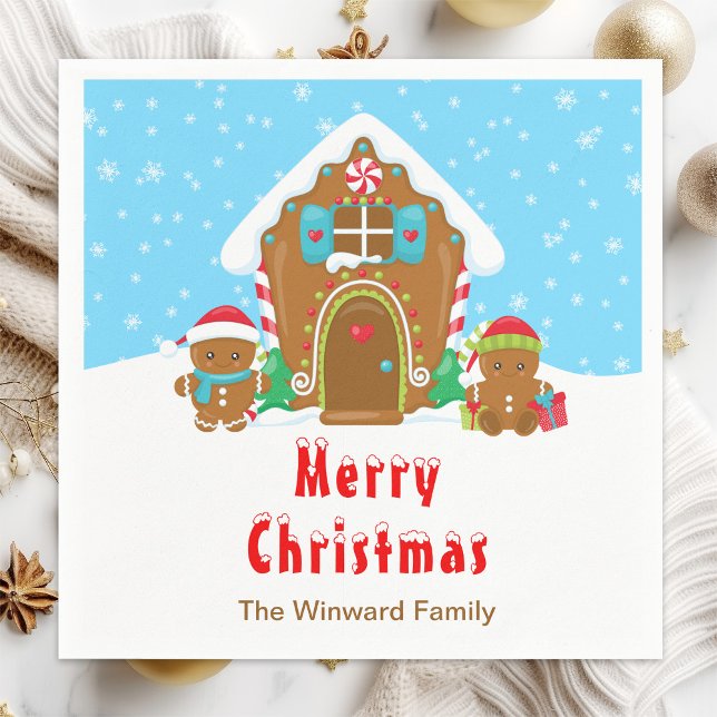 Guardanapo De Papel Pão-de-gengiva Partido Brilhante Azul e Vermelho (Criador carregado)