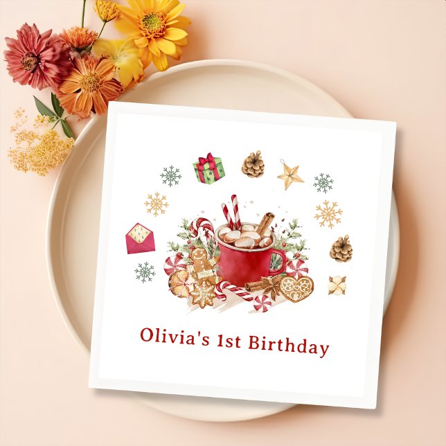 Guardanapo De Papel Pão de inverno Cookies de Natal Aniversário (Criador carregado)