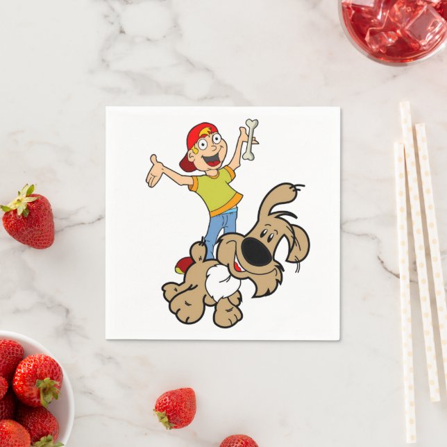 Guardanapo De Papel Papagaios, Cachorro Bone (Insitu)