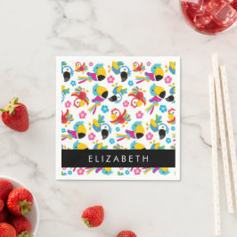 Guardanapo De Papel Papagaios Coloridos, Papagaios Tropicais, Seu Nome