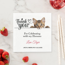 Guardanapo De Papel Papagaios De Gato De Pequim Em Linho