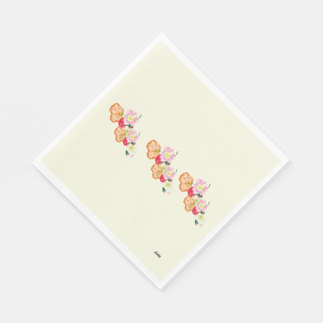 Guardanapo De Papel Papagaios: Flores de Papanicolau (Quina)