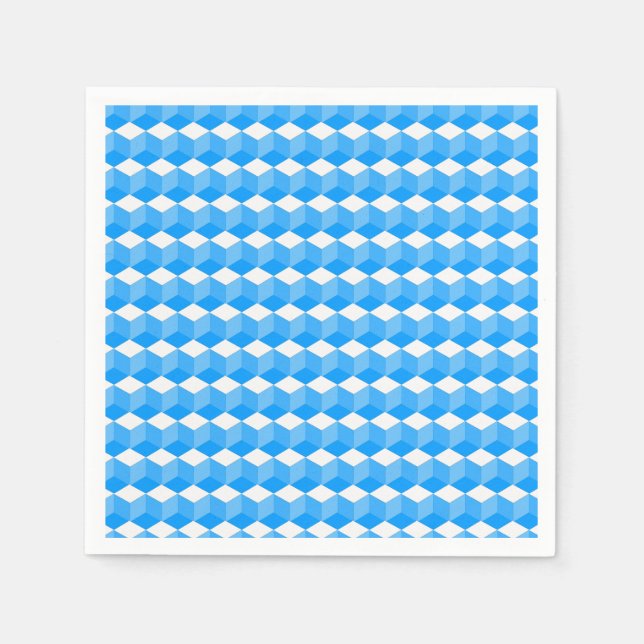 Guardanapo De Papel Papagaios - Padrões de Bloqueio em Três Formas (Frente)