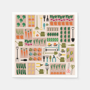 Guardanapo De Papel Papagaios para jardinagem de vegetais