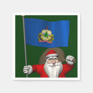 Guardanapo De Papel Papai Noel Com Alferes De Vermont