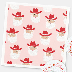 Guardanapo De Papel Papai Noel Cowboy Natal Western