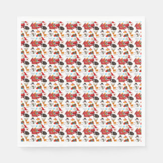 Guardanapo De Papel Papai Noel de Natal Napkin