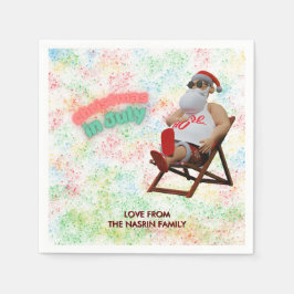 Guardanapo De Papel Papai Noel do Natal em Julho