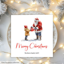 Papai Noel Encantador Jantar Festivo Tradicional 