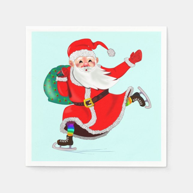 Guardanapo De Papel Papai Noel Natal Napkins (Frente)