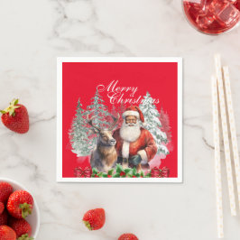 Guardanapo De Papel Papais noeis Africanos - Documento de Natal Napkin