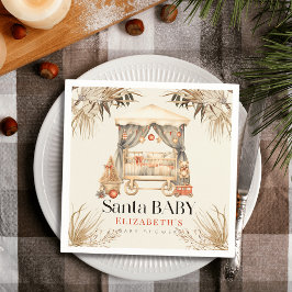 Guardanapo De Papel Papais noeis Boho Chá de fraldas de Natal de Bebê