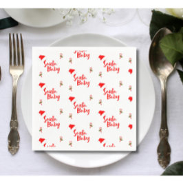 Guardanapo De Papel Papais noeis Chá de fraldas de inverno