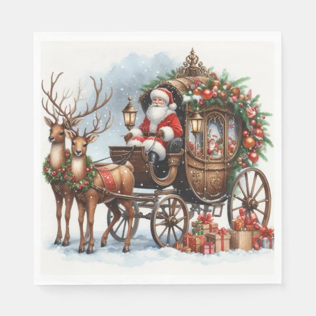 Guardanapo De Papel Papais noeis de Natal (Frente)