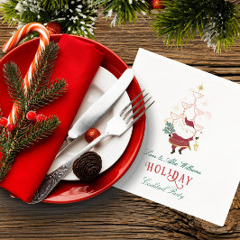 Guardanapo De Papel Papais noeis de Natal do Escritório Tini Bit Feliz