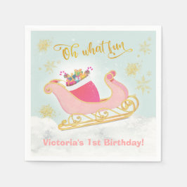 Guardanapo De Papel Papais noeis de Natal Festa de aniversário