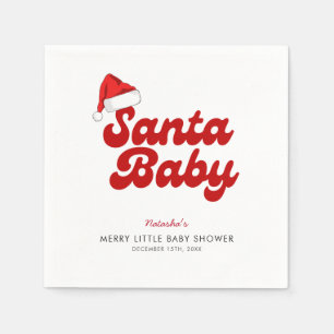 Guardanapo De Papel Papais noeis Feliz de bebê Chá de fraldas de Natal