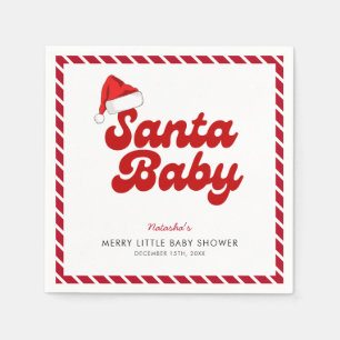 Guardanapo De Papel Papais noeis Feliz de bebê Chá de fraldas de Natal