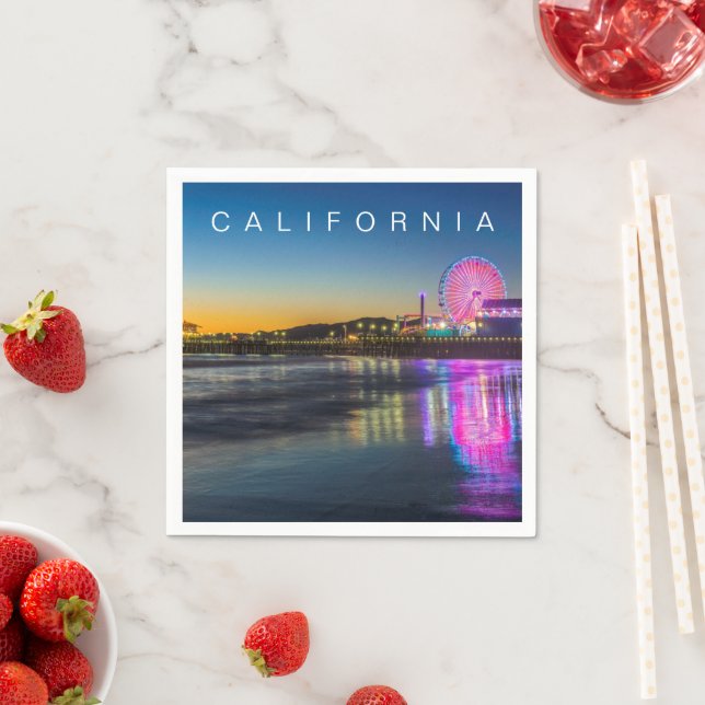 Guardanapo De Papel Papais noeis Monica Pier | Los Angeles, Califórnia (Insitu)