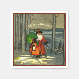 Guardanapo De Papel Papais noeis natais vintages