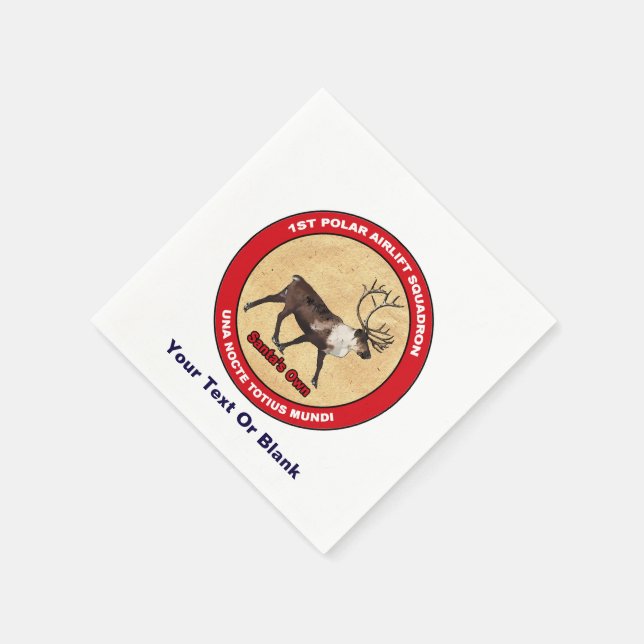 Guardanapo De Papel Papais noeis Próprios - Esquadrão de Aeronave Pola (Canto)