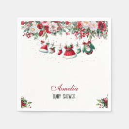 Guardanapo De Papel Papais noeis Roupas de bebê Chá de fraldas de inve