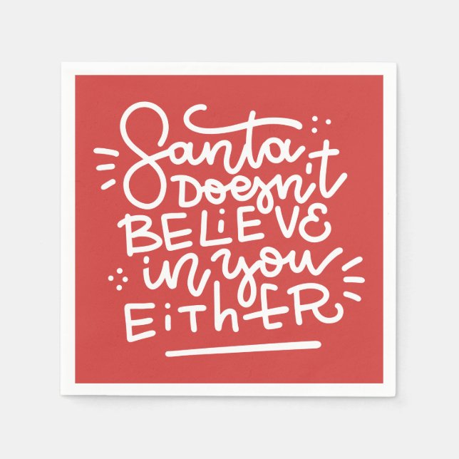 Guardanapo De Papel Papais noeis também não acreditam em você (Frente)