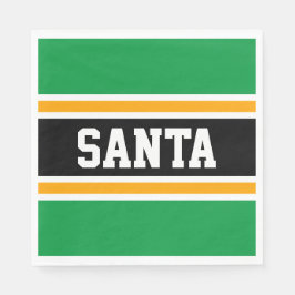 Guardanapo De Papel PAPAIS NOEIS Verde Brilhante Liras Festivas Amarel