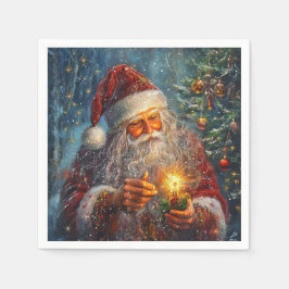 Guardanapo De Papel Papais noeis Vitorianos Coquetel de Natal Napkins