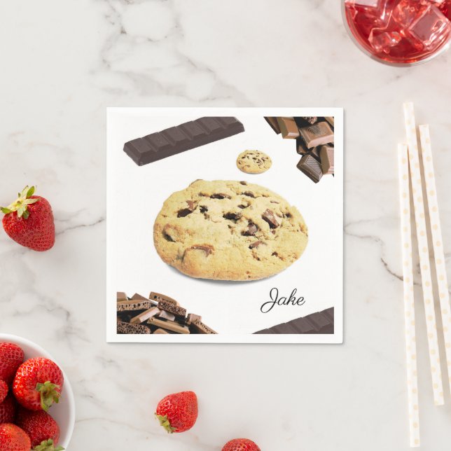 Guardanapo De Papel Papanicolau, Biscoitos Chip De Chocolate (Insitu)