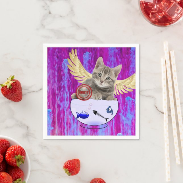 Guardanapo De Papel Papanicolau, Gatinhos, Asas Culpadas (Insitu)