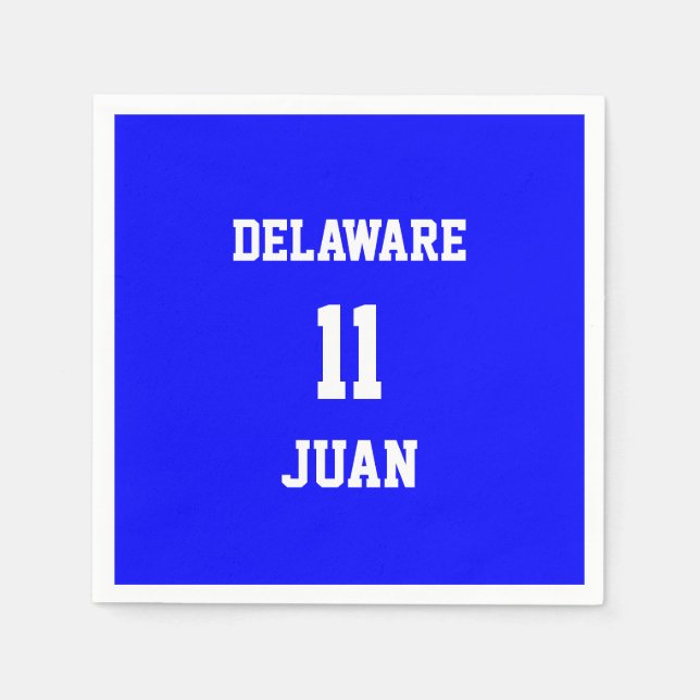 Guardanapo De Papel Papéis azuis personalizados para esporte (Frente)