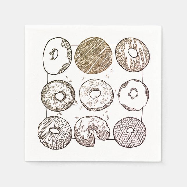 Guardanapo De Papel Papéis-coquetel standard para ROSQUINHAS do KNIT (Frente)