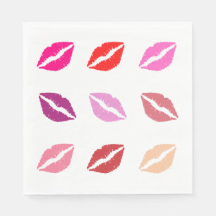 Guardanapo De Papel Papéis de Impressão de Lipstick