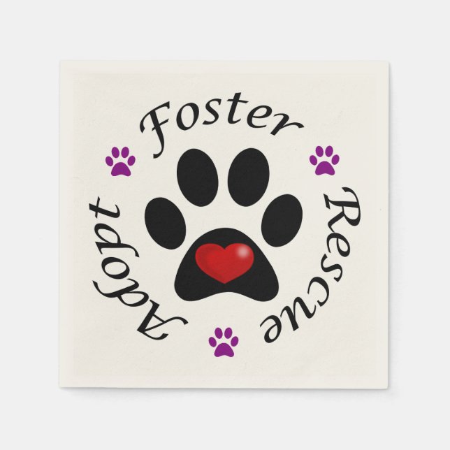 Guardanapo De Papel Papéis de Recursos Animais Nápoles (Frente)