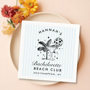 Guardanapo De Papel Papel Azul de Bachelorette Moderno Napkins