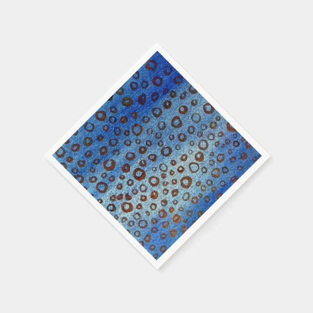 Guardanapo De Papel Papel Azul Nápoles (Canto)