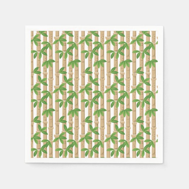 Guardanapo De Papel Papel Bambu Nápoles Cocktail Napkin (Frente)