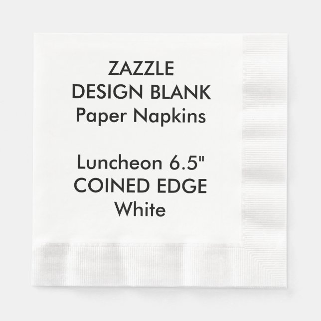 Guardanapo De Papel Papel branco cunhado personalizado Napkins (Frente)