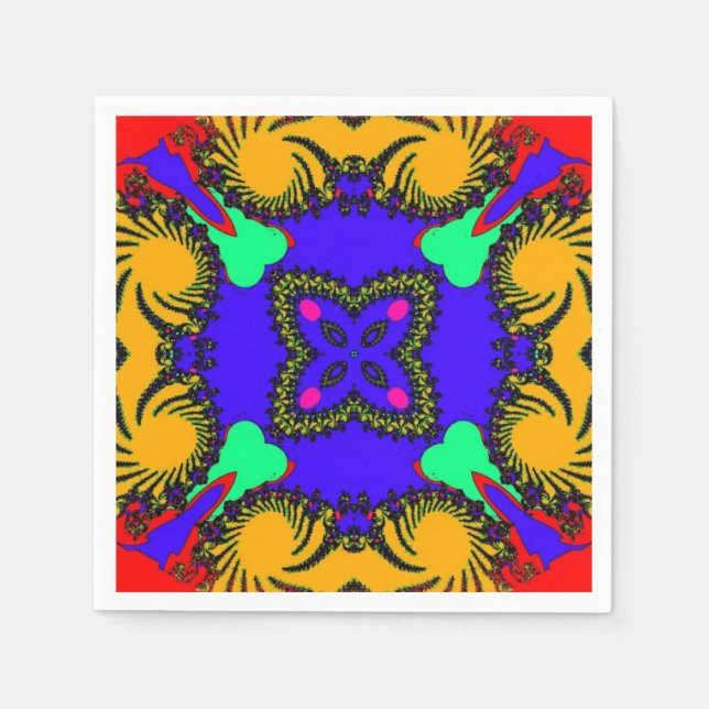 Guardanapo De Papel Papel Caleidoscópio Napkin (Frente)