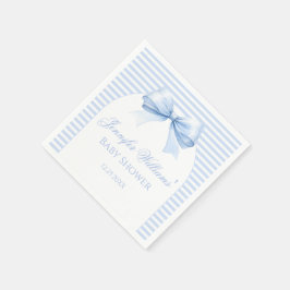 Guardanapo De Papel Papel Chá de de de de Bebê com Arco azul-estica