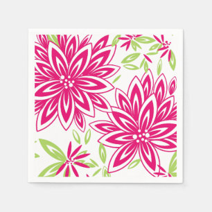 GUARDANAPO DE PAPEL PAPEL CHIQUE NAPKIN_LOVELY PINK/GREEN QUENTE