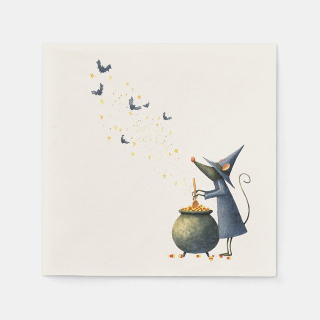 Guardanapo De Papel Papel Claro Nápoles — Mouse Wizard (Frente)