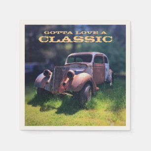 Guardanapo De Papel Papel clássico de Carro vintage Napkins