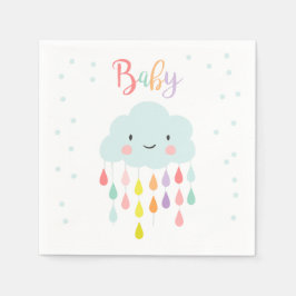 Guardanapo De Papel Papel Cloud Napkin Bebê borrifador Chá Raindrops